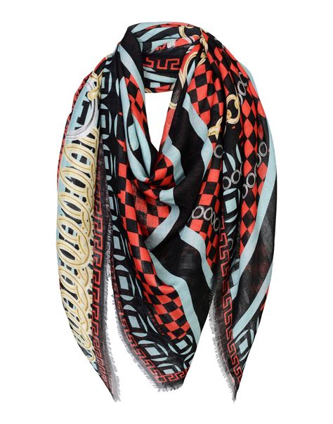 versace chain scarf|Versace cashmere scarf.